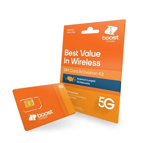 SIM Cards | Mobile Accessories | Boost $40 Prepaid Sim Card Starter Kit Pack | Everything ID