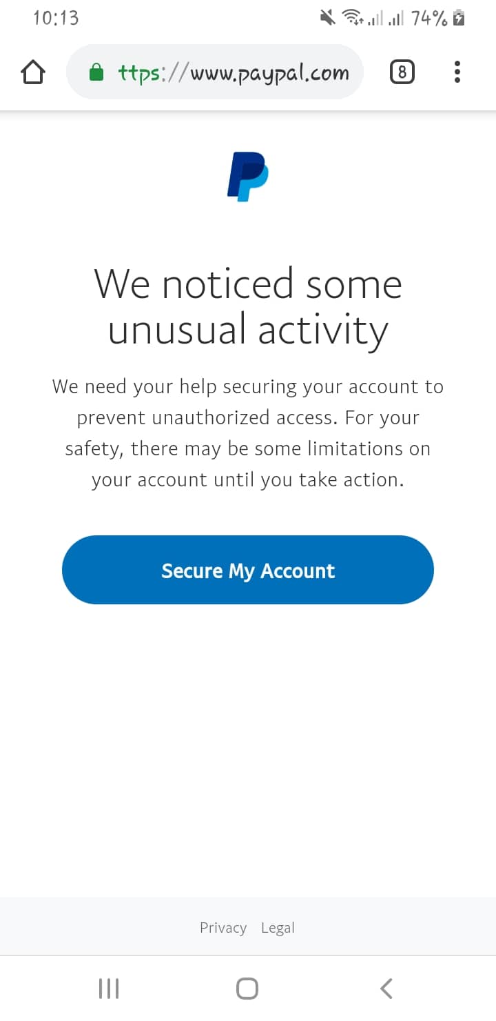 Beware: PayPal phishing texts state your account is 'limited'